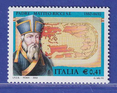 Italien 2002 Matteo Ricci, Jesuitenpater Mi.-Nr. 2840 **