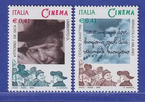 Italien 2002 Filmgeschichte (V). Mi.-Nr. 2843-44 **