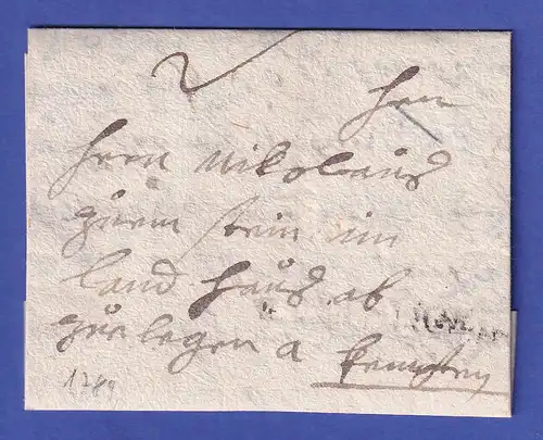 Bayern Vorphila-Brief von Ottobeuren an die Firma Zumstein in Kempten 1789