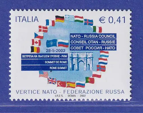 Italien 2002 Gipfelkonferenz NATO-Russland, Pratica di Mare, Rom Mi.-Nr. 2847 **