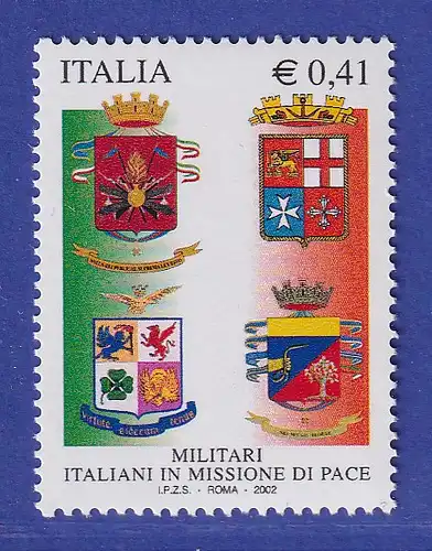 Italien 2002 Italienische Armee im Dienst der Friedenserhaltung Mi.-Nr. 2849 **