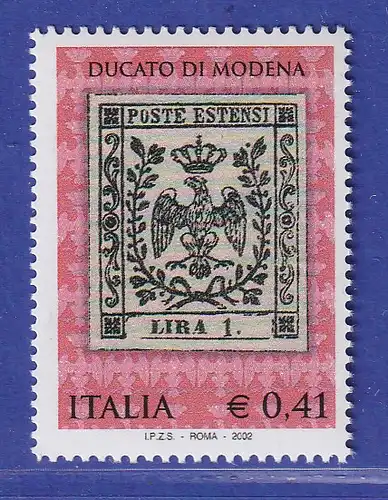 Italien 2002 150 Jahre Briefmarken von Modena Mi.-Nr. 2850 **