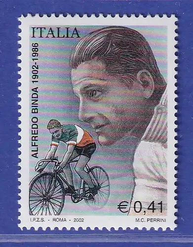 Italien 2002 Alfredo Binda, Radrennfahrer Mi.-Nr. 2851 **