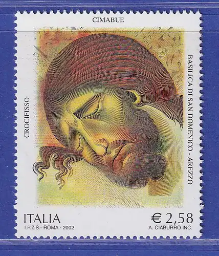 Italien 2002 Kruzifix, Gemälde von Cimabue  Mi.-Nr. 2854 **