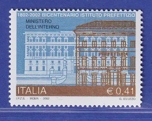 Italien 2002 Innenministerium unde seine Präfekturen Mi.-Nr. 2855 **