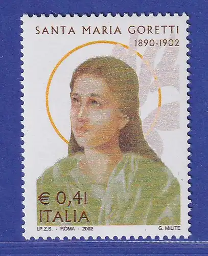Italien 2002 Hl. Maria Goretti Mi.-Nr. 2856 **