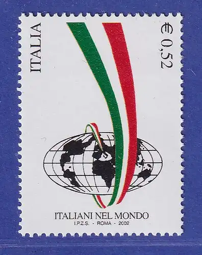 Italien 2002 Italienische Staatsbürger in aller Welt  Mi.-Nr. 2858 **