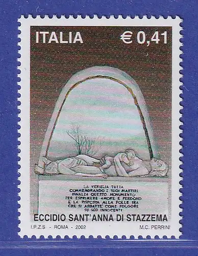Italien 2002 Kriegsverbrechen von Sant' Anna Mi.-Nr. 2859 **