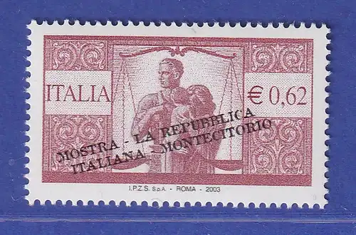 Italien 2003 Briefmarkenausstellung Die Republik Italien, Rom Mi.-Nr. 2888 **