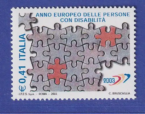 Italien 2003 Europäisches Jahr der Behinderten, Puzzle  Mi.-Nr. 2892 **
