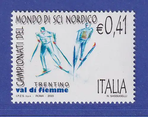 Italien 2003 Nordische Skiweltmeisterschaften, Fleimstal Trentino Mi-Nr. 2893 **