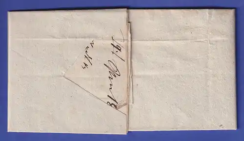 Bayern Vorphila-Brief mit Fingerhutstempel ROTHENBURG a/T nach Weikersheim 1839