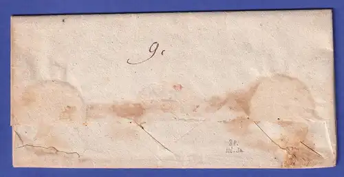 Bayern Vorphila-Brief mit Rayon-Stempel WEMDING.R.3. nach Monheim 1829 (?)