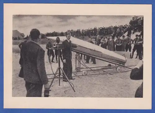 1. Deutscher Raketenflug Raketenpost-Beleg an G. ZUCKER 1934 mit 3 Vignetten 