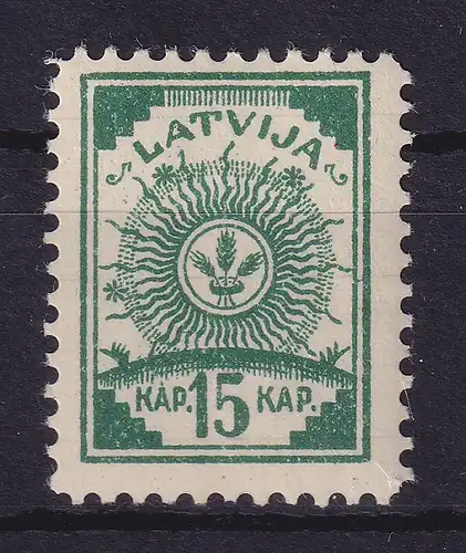 Latvija / Lettland 1919 Zweig und Blätter Mi.-Nr. 5 A b * / MLH