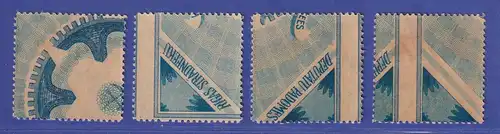 Latvija / Lettland 1921 Freimarken mit Aufdruck  Mi.-Nr. 65-68 y ** / MNH