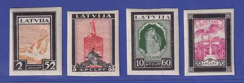 Latvija / Lettland 1933 Flieger-Hilfsfonds  Mi.-Nr. 215-218 B  ** / MNH