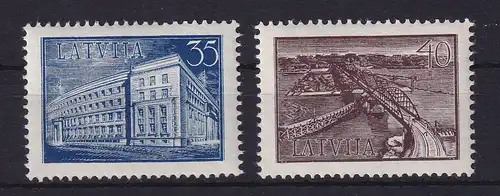 Latvija / Lettland 1938 Baufonds  Mi.-Nr. 262-263  ** / MNH