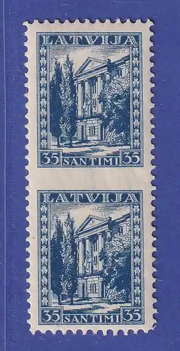 Latvija / Lettland 1934  Mi.-Nr. 236 senkr. Paar Mitte ungezähnt  * / MLH