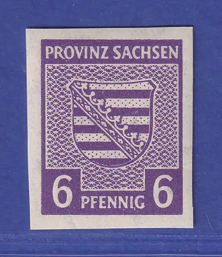 SBZ Provinz Sachsen 1945 Wappen Mi.-Nr. 69 X c postfrisch ** gpr. STRÖH BPP