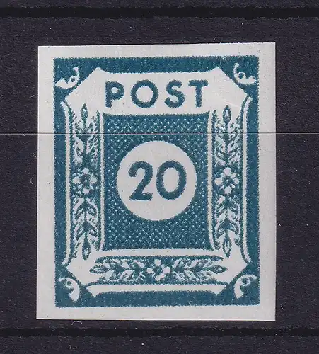SBZ Ost-Sachsen 1945 Ziffernserie Mi.-Nr. 48 A c postfrisch ** gpr. STRÖH BPP