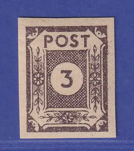 SBZ Ost-Sachsen 1945 Ziffernserie Mi.-Nr. 51 b tx I postfrisch ** gpr. STRÖH BPP