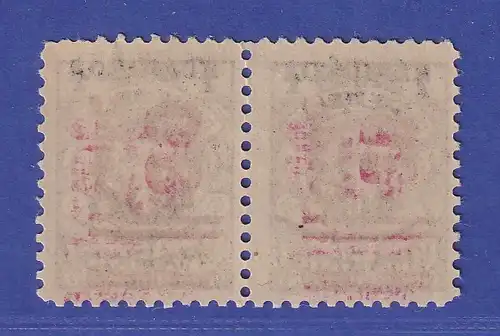 Memelgebiet 1923 Freimarken mit Aufdruck Mi.-Nr. 232 III und II Paar ** / MNH