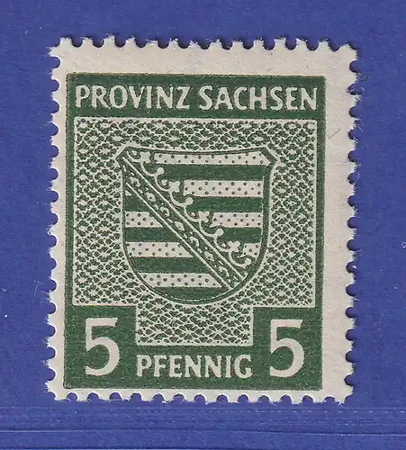 SBZ Provinz Sachsen 1945 Wappen Mi.-Nr. 75 Y b postfrisch ** gpr. STRÖH BPP