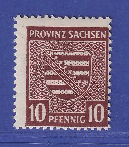 SBZ Provinz Sachsen 1945 Wappen Mi.-Nr. 78 Y b postfrisch ** gpr. STRÖH BPP