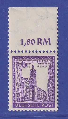 SBZ West-Sachsen 1946 Abschiedsserie Mi.-Nr. 153 X b Oberrand ** gpr. STRÖH BPP