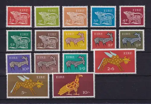 Irland 1968/69 Frühe Irische Kunst  Mi.-Nr. 210-225  postfrisch ** 