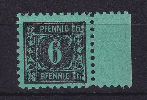 SBZ Mecklenburg-Vorpommern 1945 Mi.-Nr. 8 y Seitenrandstück postfrisch **