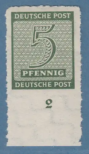 SBZ West-Sachsen 1945 5Pfg aus Roßwein Mi.-Nr. 116 CY ** geprüft STRÖH BPP
