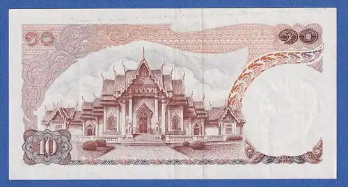 Thailand  1969  Banknote 10 Baht bankfrisch, unzirkuliert.