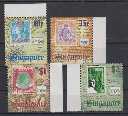 Singapur 1980 Briefmarken-Ausstellung LONDON 1980 Mi.-Nr. 355-58 postfrisch ** 