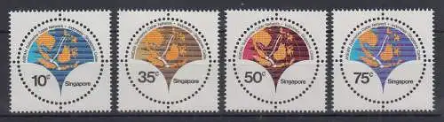 Singapur 1980 ASEAN Untersee-Kabel  Mi.-Nr. 362-65 postfrisch ** 