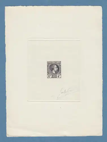 Monaco 1948 Tag der Briefmarke Epreuve d'Artiste schwarz 