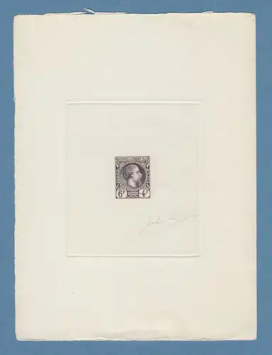 Monaco 1948 Tag der Briefmarke Epreuve d'Artiste schwarzbraun 