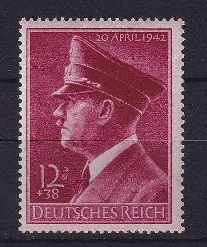 Deutsches Reich 1942 Adolf Hitler  Mi-Nr. 813 y  postfrisch **