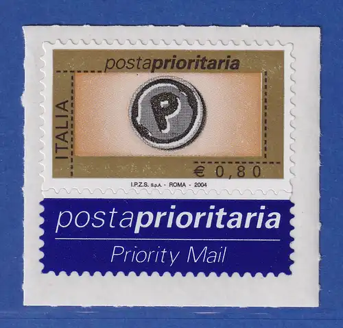 Italien 2004 Freimarke: Prioritätspost  € 0,80 Mi.-Nr. 2956 ** 