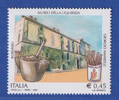 Italien 2004 Lakritzmuseum Giorgio Amarelli, Rossano Mi.-Nr. 2959 ** 