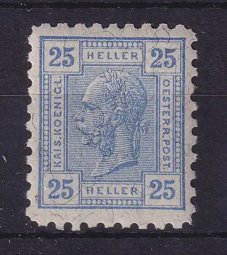 Österreich 1906/07 Franz Joseph  Mi-Nr. 137  mit Friedl-Zähnung L9 1/4:12 1/2 **