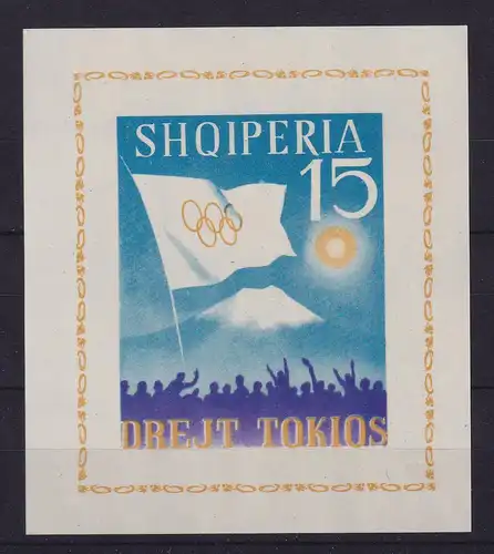 Albanien 1964 Olympiade in Tokio  Mi.-Nr. Block 23 postfrisch **