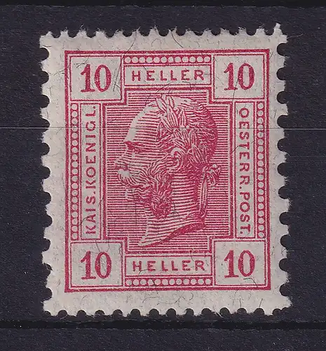 Österreich 1906/07 Franz Joseph Mi-Nr. 134  mit Friedl-Zähnung  L9 1/4:12 1/2 *