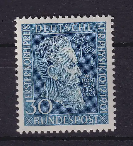 Bundesrepublik 1951 Wilhelm Conrad Röntgen Mi-Nr. 147 postfrisch**
