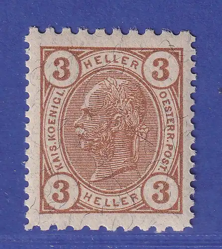 Österreich 1905 Franz Joseph Mi-Nr. 121 mit Friedl-Zähnung L9 1/4:12 1/2 **