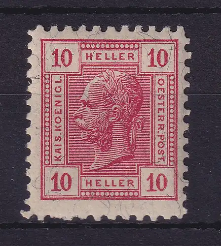 Österreich 1906/07 Franz Joseph  Mi-Nr. 134  mit Friedl-Zähnung L9 1/4:12 1/2 *
