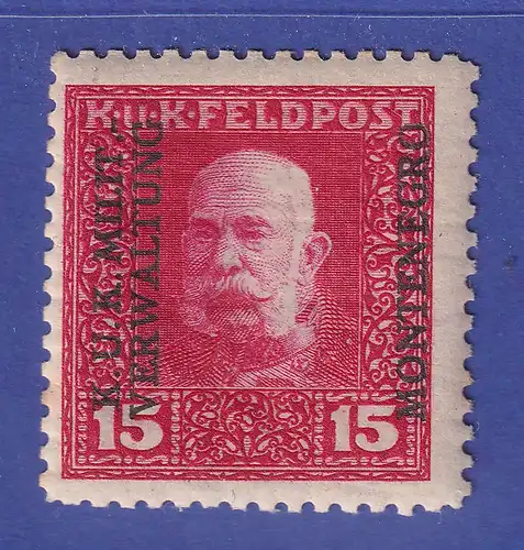 Österreichisch-Ungarische Feldpost Montenegro 1917 Mi.-Nr. 2 B ungebraucht *
