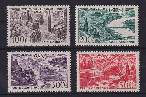 Frankreich 1949 Luftpostmarken Stadtansichten Mi-Nr. 861-864 postfrisch **