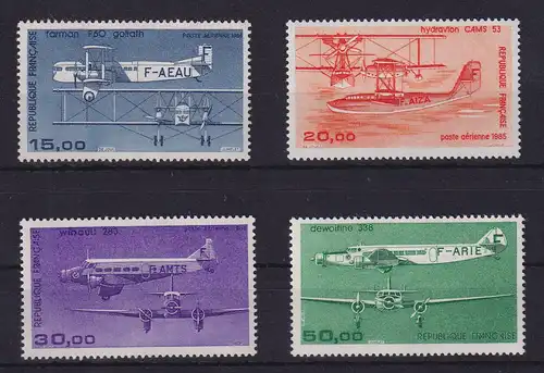 Frankreich 1984-1987 Flugzeuge Mi-Nr. 2428, 2490, 2579, 2601 postfrisch **